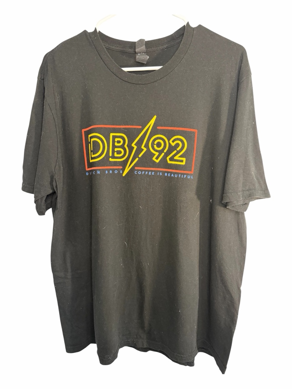 Dutch Bros XL Black Lightening “Coffee is beautiful” DB 1992 Yellow+Red+Blue